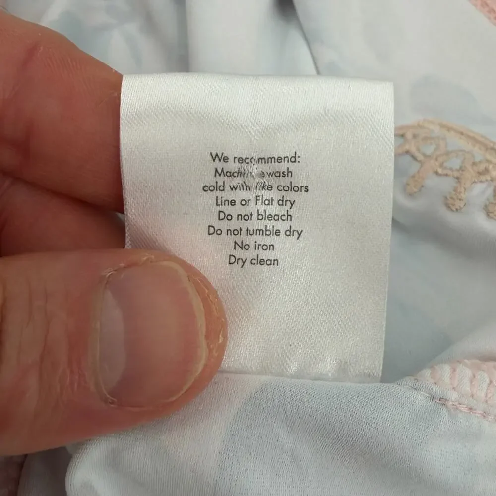 NWT Kastel Sport Cap Sleeve Rose Gold Zip Pearl Blush Watercolor Blouse Size XS - Picture 13 of 13